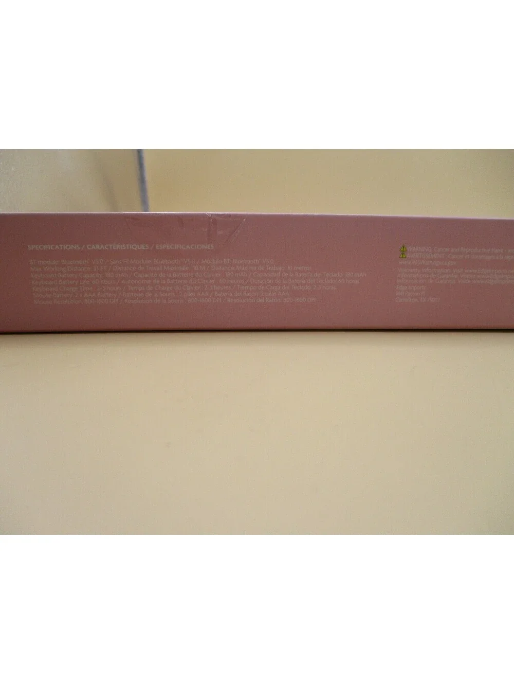 Pink Bluetooth Keyboard and Mouse Set Slim Wireless Combo iPad Tablet Laptop
